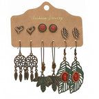 Bohemian Ethnic Water Drop Leaf Beaded Earrings Set for Women – Exquisite Fashion Jewelry