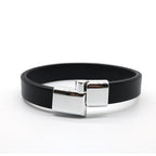 Retro Creative Leather Magnetic Snap Bracelet – Stylish Unisex Accessory