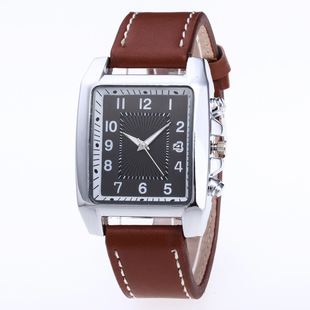 Men’s Stylish Square Dial Fashion Watch