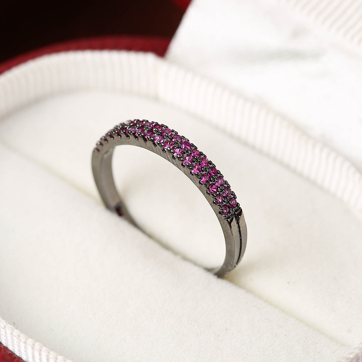 Elegant Color Zircon Bracelet & Ring Set – Minimalist Women's Jewelry