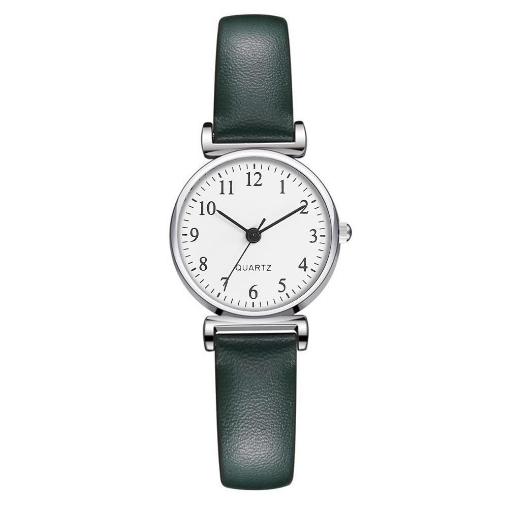 Lightweight Student Quartz Watch with Sleek Thin Band