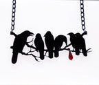 Retro Gothic Black Crow Pendant Necklace – Hip Hop Fashion