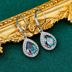 Colorful Water Drop Stone Earrings – Fashion Jewelry for Women