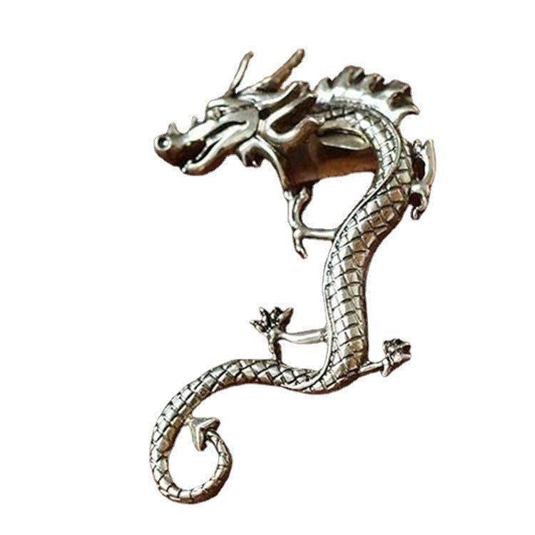 Women's Retro Punk Dragon Ear Clips – European & American Style