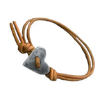 Classic Hand-Woven Rope Bracelet – Copper Brown & Silver