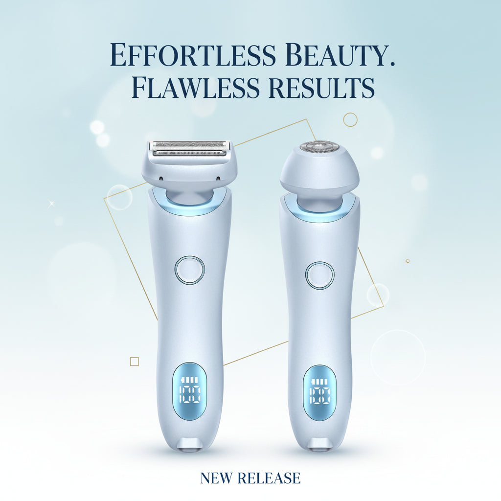 2-in-1 USB Rechargeable Hair Removal Epilator & Trimmer Women’s Face, Body, Legs, Bikini & Armpit