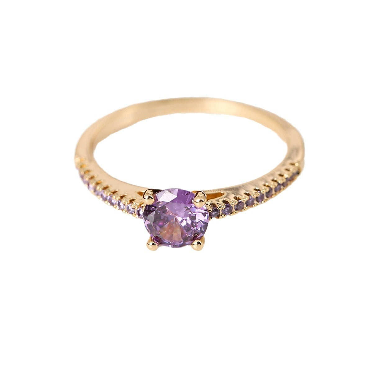 Colorful Zircon Elegant Statement Ring – Women's Fashion Jewelry