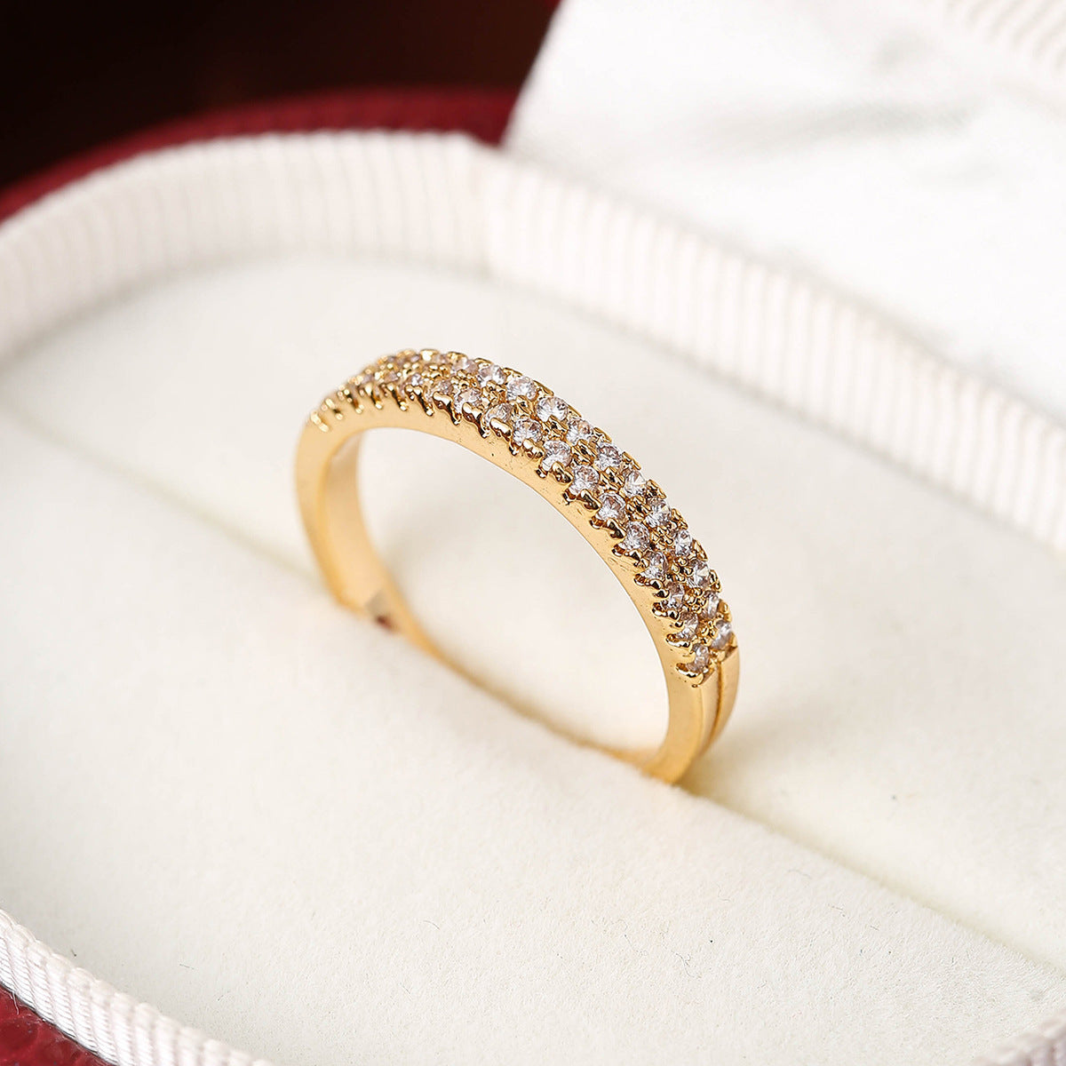 Elegant Color Zircon Bracelet & Ring Set – Minimalist Women's Jewelry