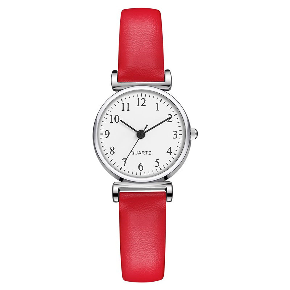 Lightweight Student Quartz Watch with Sleek Thin Band