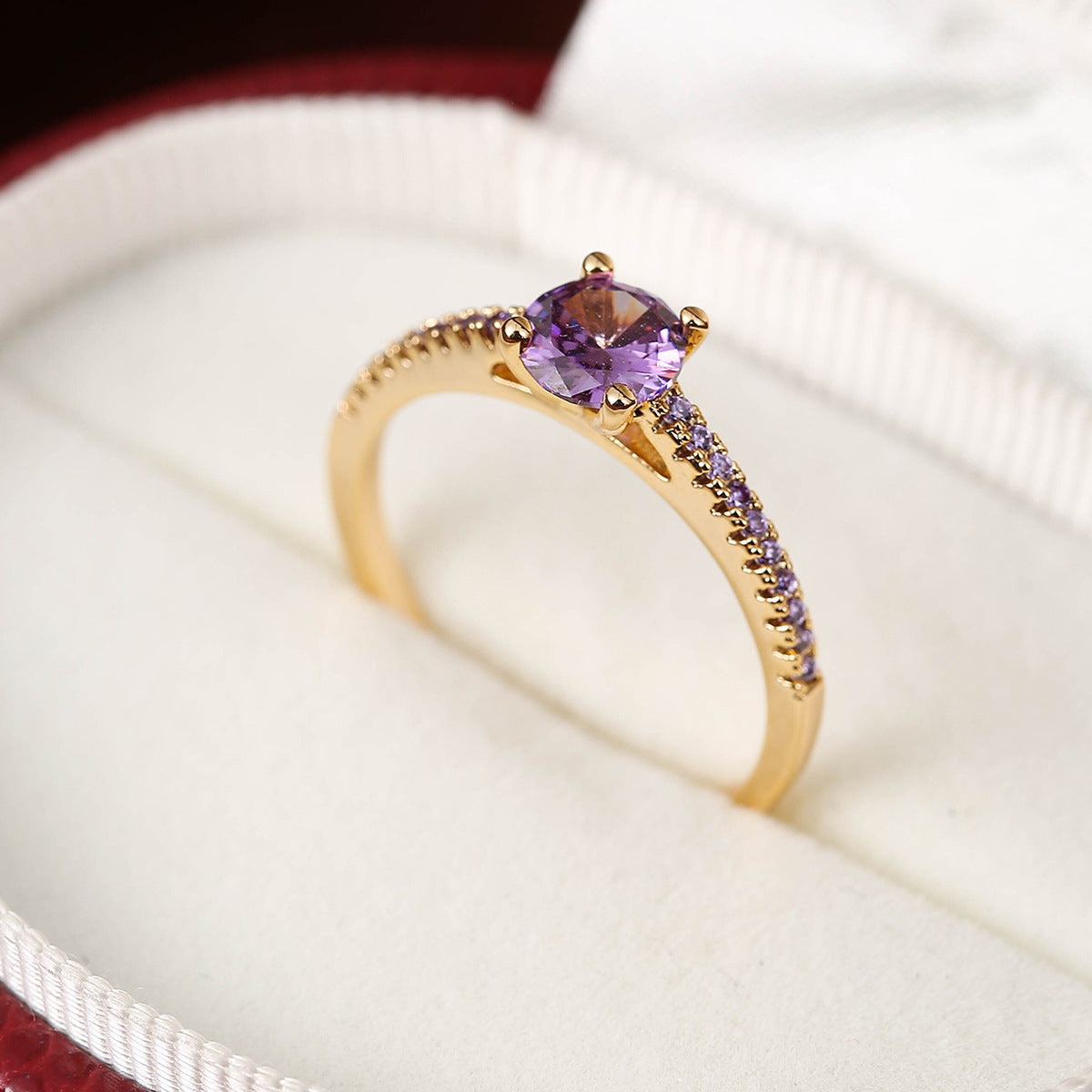 Colorful Zircon Elegant Statement Ring – Women's Fashion Jewelry