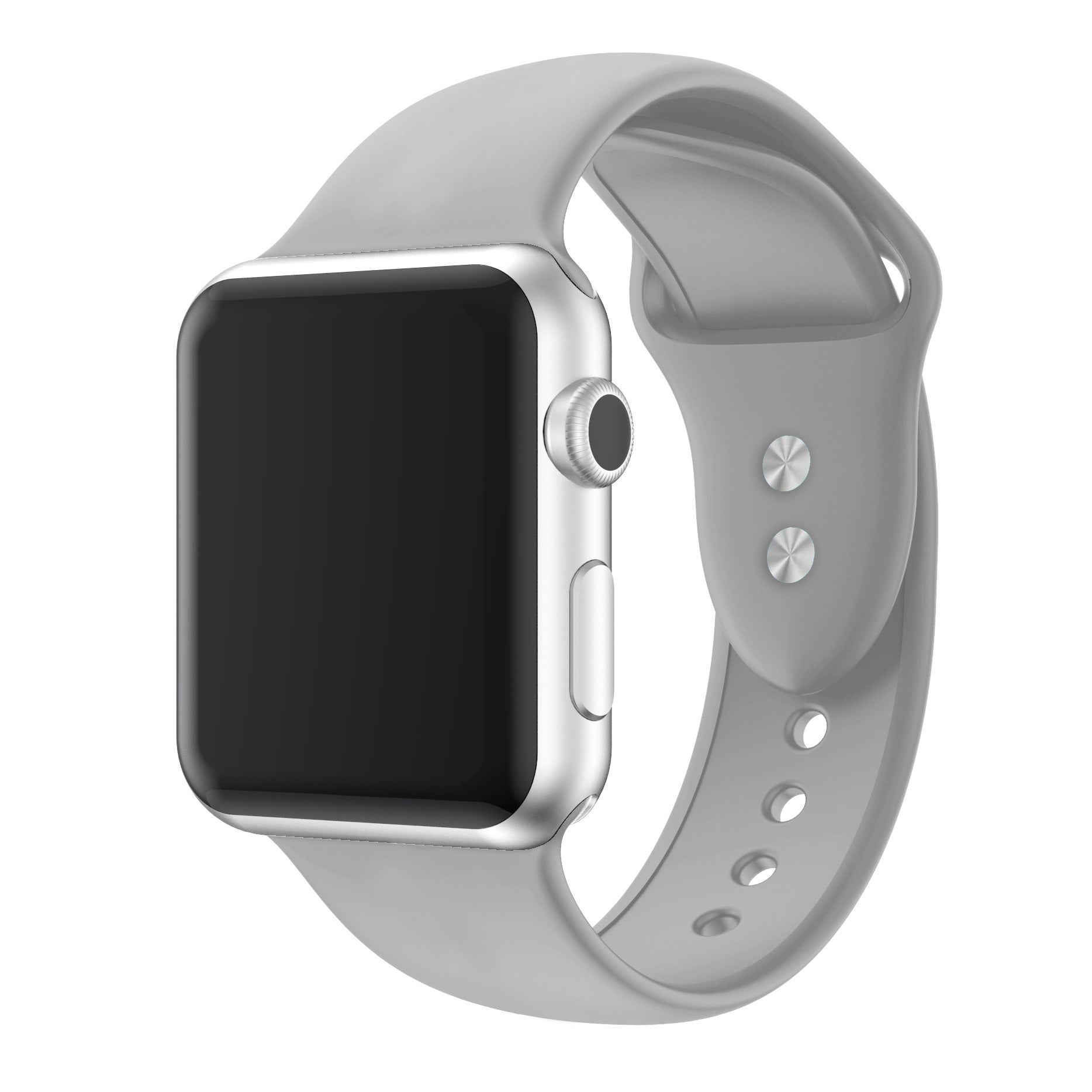 Silicone Watch Strap with Double Pin Buckle