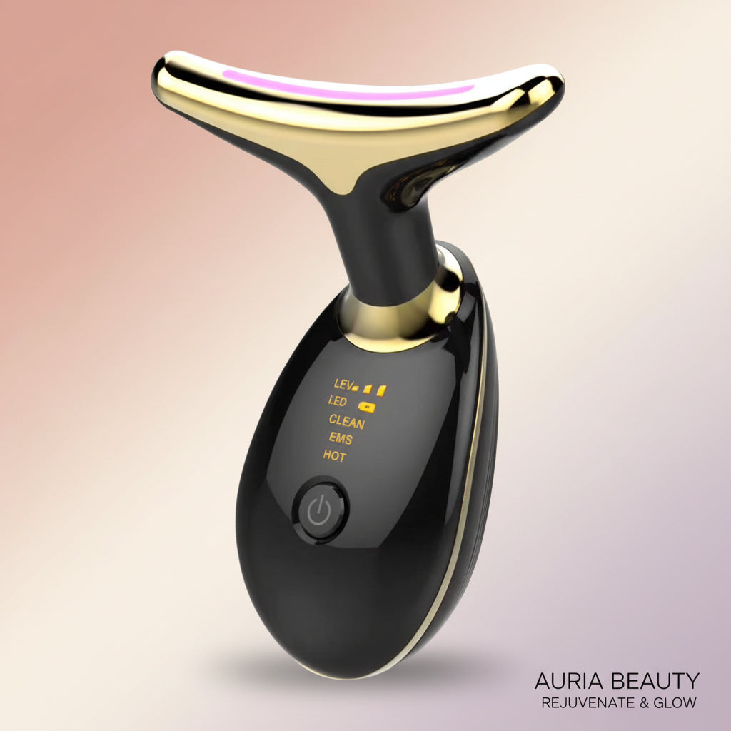 EMS Thermal Neck Lifting Massager Microcurrent Wrinkle Remover & Skin Tightening Device