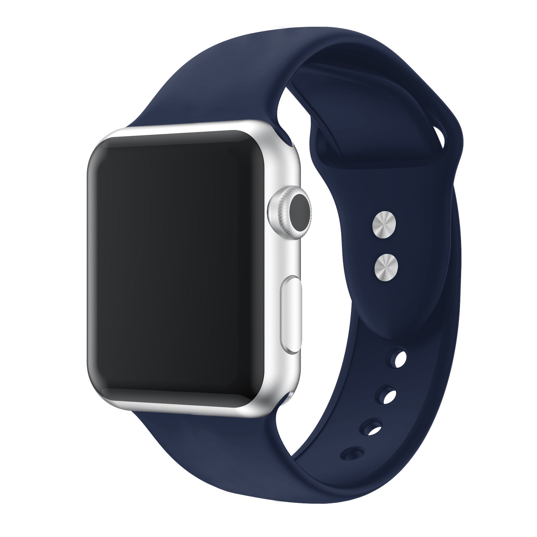 Silicone Watch Strap with Double Pin Buckle