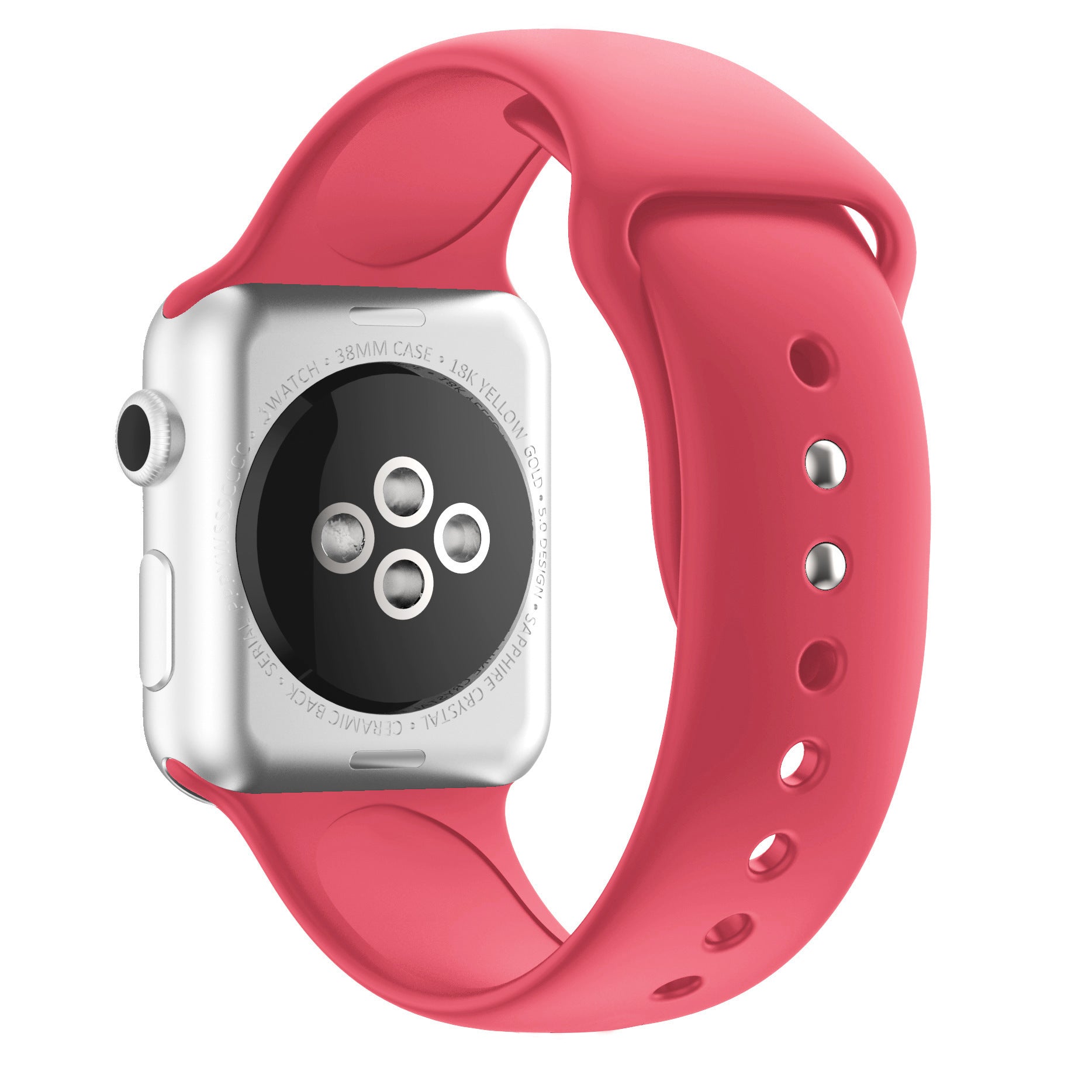 Silicone Watch Strap with Double Pin Buckle