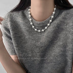 Women's Luxury Clavicle Chain Sweater – High-End, Elegant Autumn/Winter Design