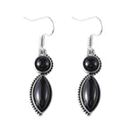 Vintage Gemstone Pendant Earrings – Bohemian & Unique Style