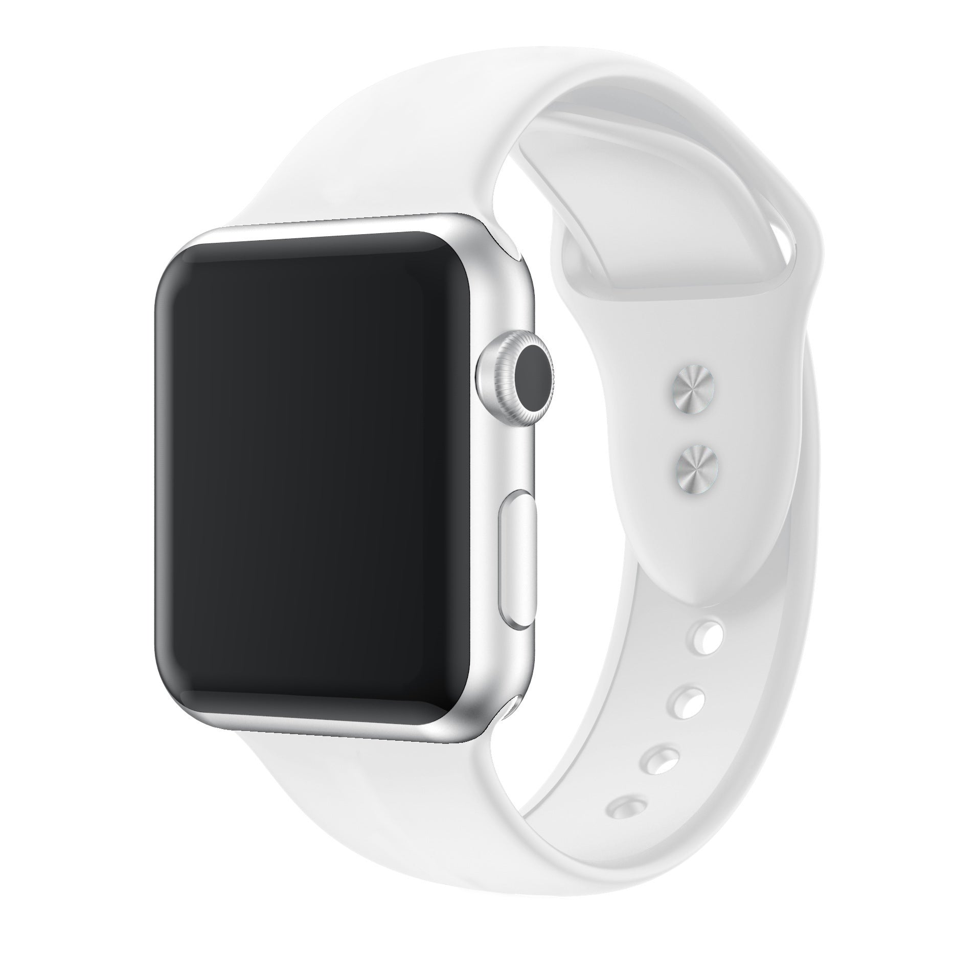 Silicone Watch Strap with Double Pin Buckle