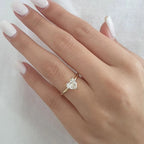 Women's Simple Love Heart-Shaped Wedding Ring – Fashion Jewelry
