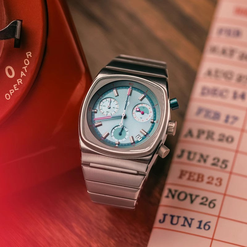 Men’s Fashion Mechanical Watch – 6-Dial Sport Design