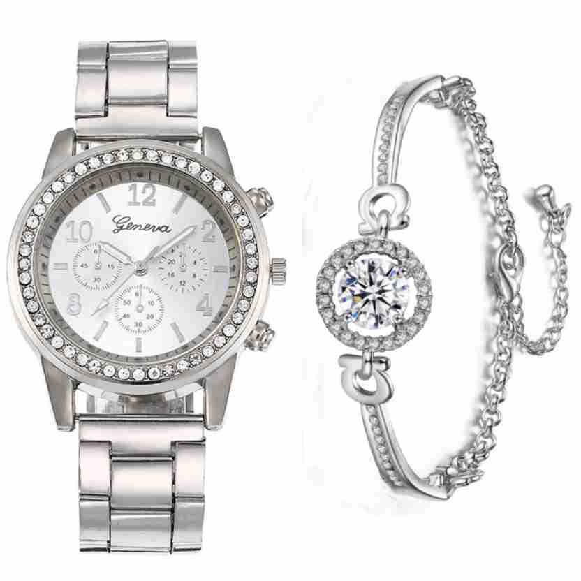 Couple’s Quartz Watch Set – Fashion Steel Band Watches for Men & Women